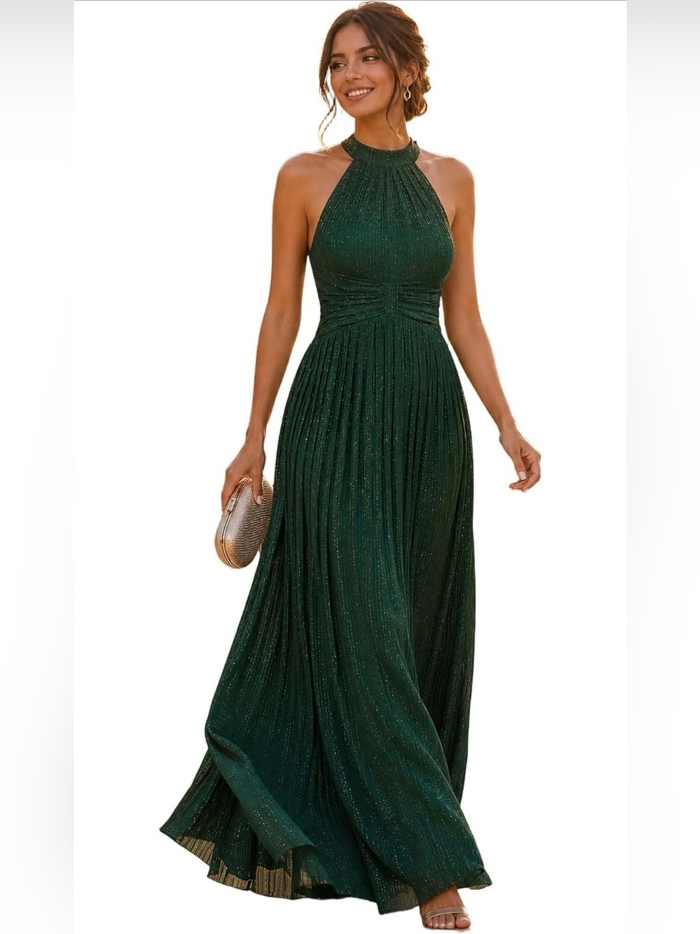 Green Sparkly Prom Dress